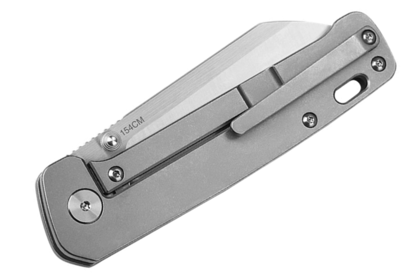 Cuchillo plegable QSP Penguin 130P 10.2cm mango titanio gris