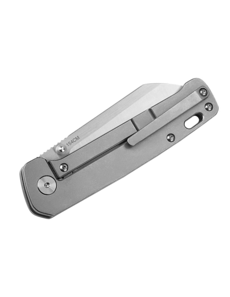 Cuchillo plegable QSP Penguin 130P 10.2cm mango titanio gris