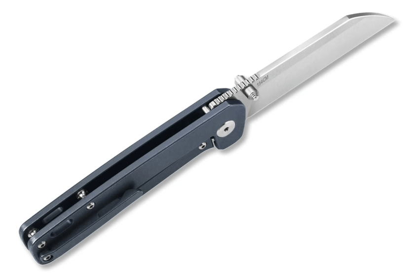Cuchillo plegable QSP Pengui 130R 10.2cm mango titanio azul