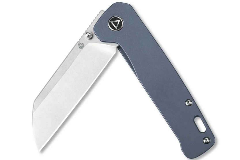 Cuchillo plegable QSP Pengui 130R 10.2cm mango titanio azul