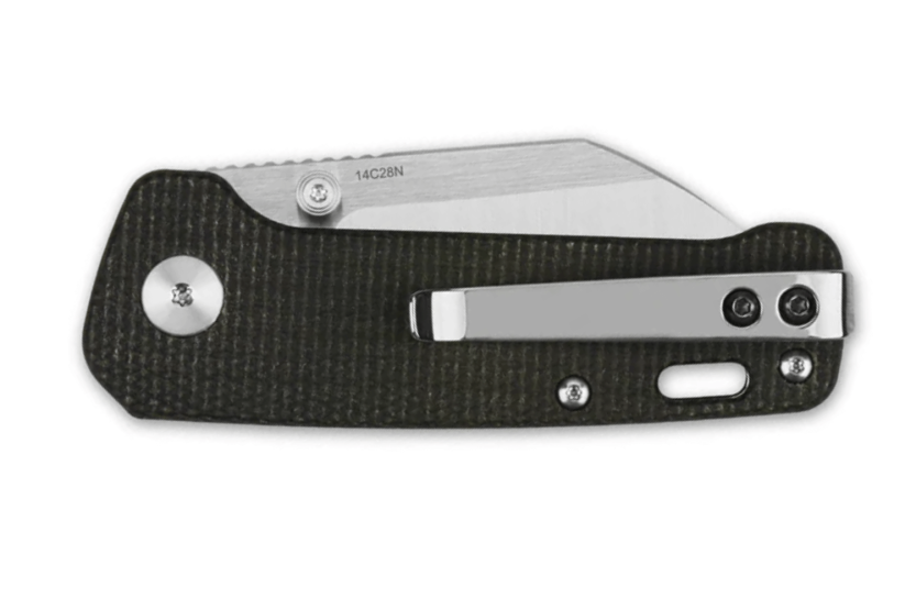 QSP Penguin 130XSA taitettava veitsi 8.2cm musta micarta kahva
