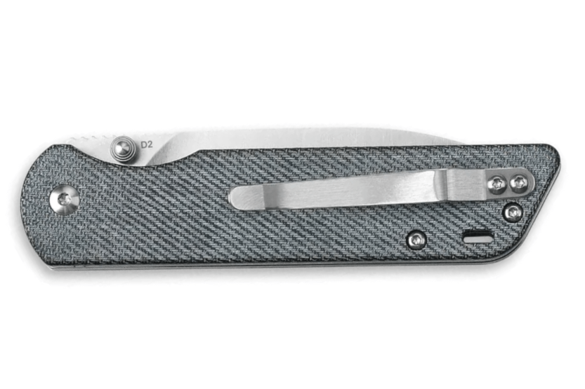 QSP Parrot 102F taittoveitsi 10.2cm micarta denim kahva