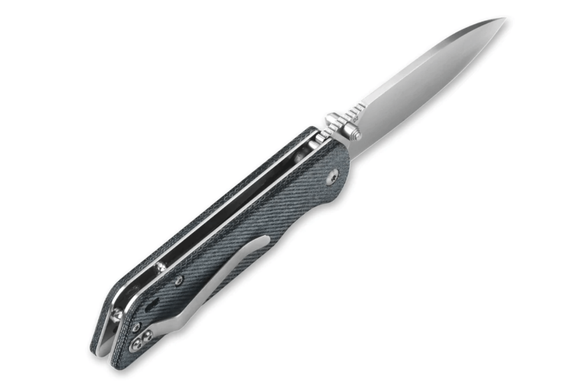 QSP Parrot 102F folding knife 10.2cm micarta denim handle