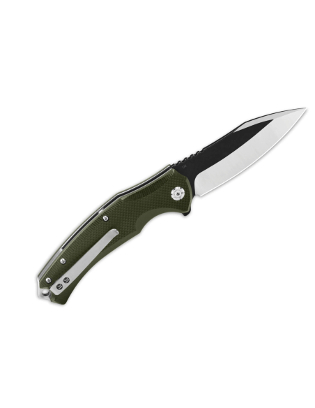 QSP Snipe 121B folding knife 12cm green G10 handle