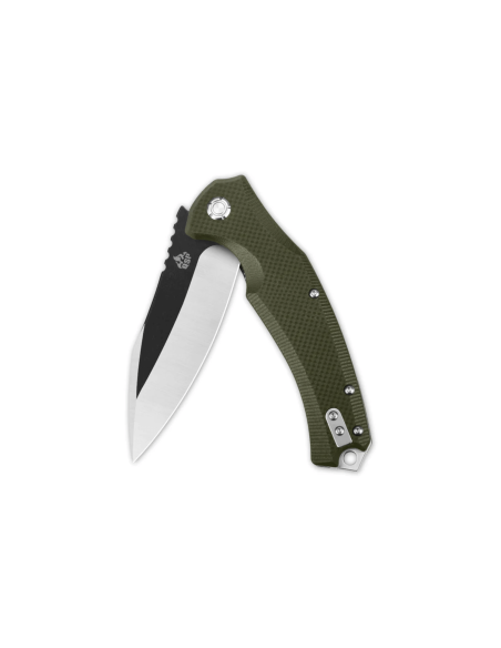 QSP Snipe 121B folding knife 12cm green G10 handle