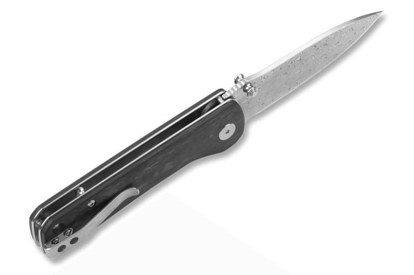 QSP Hawk 131E folding knife black carbon fiber handle 10.5cm