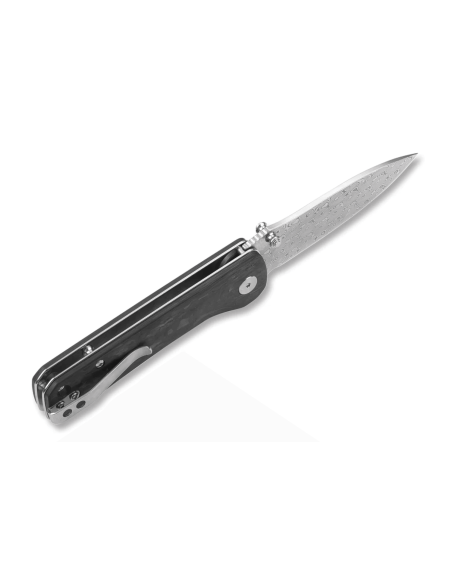 QSP Hawk 131E folding knife black carbon fiber handle 10.5cm