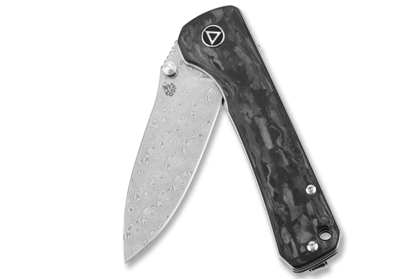 QSP Hawk 131E folding knife black carbon fiber handle 10.5cm