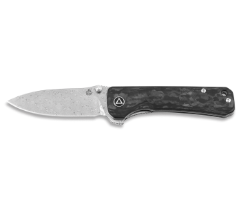 QSP Hawk 131E fällkniv svart kolfiberhandtag 10,5cm