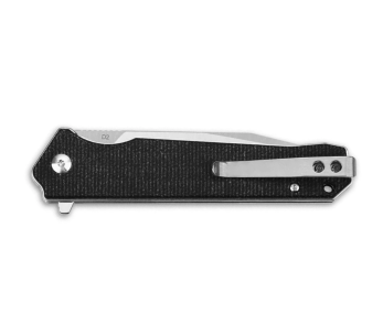 Navalha dobrável QSP Mamba V2 111G1 Cabo em micarta preta de 11,4 cm 2