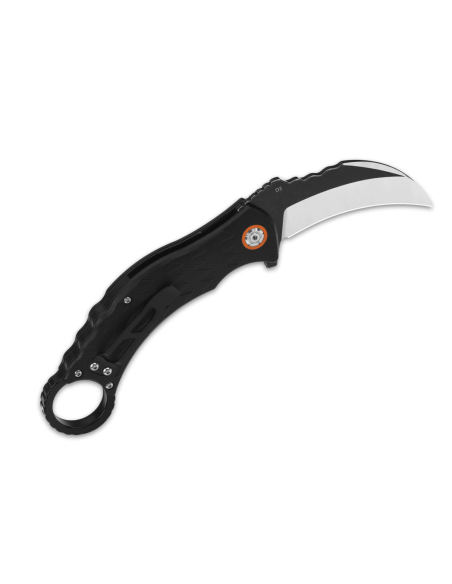 QSP Eagle QS120B navaja karambit plegable 13.6cm mango G10 negro