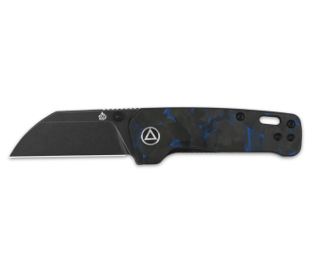 Cuchillo plegable QSP Penguin Mini 130XSD2 con mango de carbono y G10 8.2cm