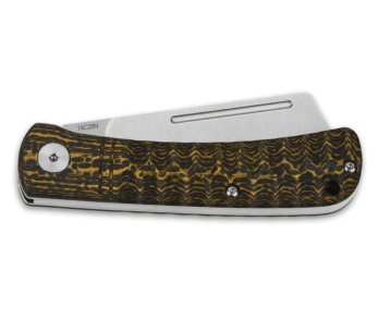 QSP Hedgehog 142C foldekniv svart og gull karbonfiberhåndtak 9,5 cm 2