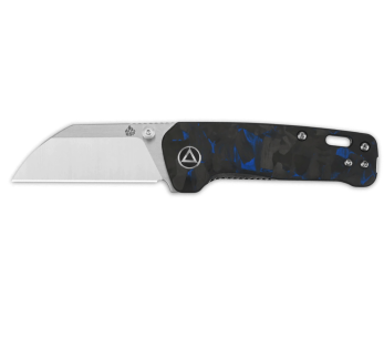 QSP Penguin Mini 130XSD1 coltello pieghevole con manico in G10 e carbonio nero e blu 8,2 cm