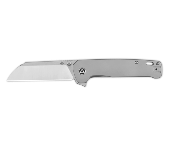 Navalha dobrável QSP Penguin Plus 130XLA Cabo em titânio cinzento de 11,4 cm