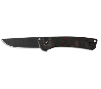 Navaja plegable Osprey 139F2 QSP con mango de carbono y G10 negro y rojo 10.8cm