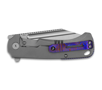 QSP Rhino 143A coltello pieghevole 10,8 cm manico in titanio grigio 2