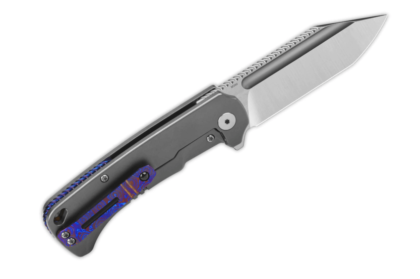 QSP Rhino 143A coltello pieghevole 10,8 cm manico in titanio grigio