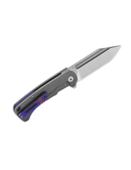 QSP Rhino 143A coltello pieghevole 10,8 cm manico in titanio grigio