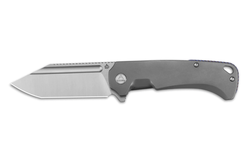 QSP Rhino 143A coltello pieghevole 10,8 cm manico in titanio grigio