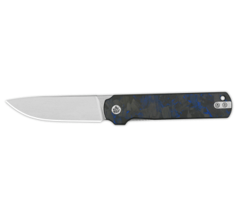Coltello pieghevole QSP Lark 144E con manico in carbonio/G10 nero e blu 10,8 cm