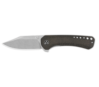 QSP Kestrel 145A1 fällkniv 10,2cm brunt micartahandtag