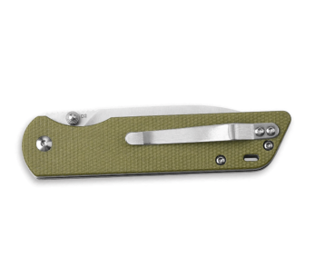 QSP Parrot 102G navaja plegable 10.2cm mango micarta verde claro 2