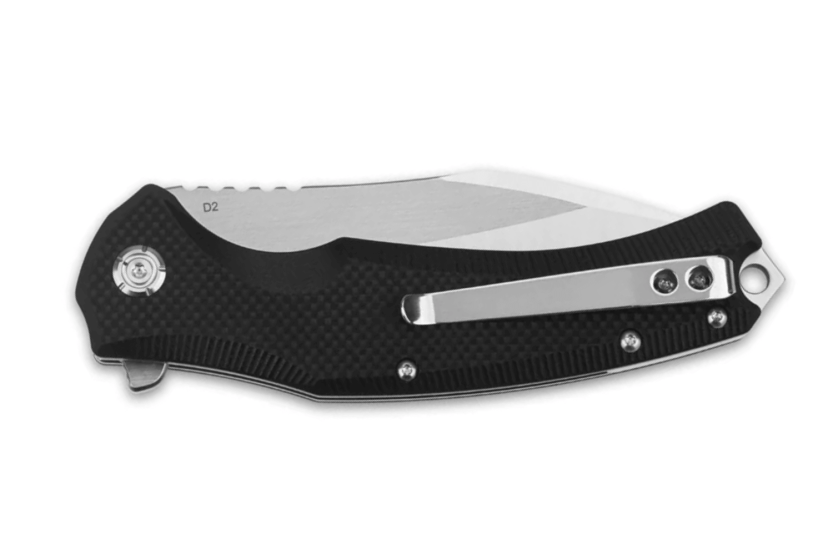 QSP Snipe 121C foldekniv 12 cm med sort G10-håndtag