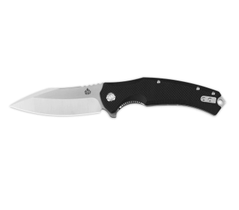 Coltello pieghevole QSP Snipe 121C con manico in G10 nero 12 cm