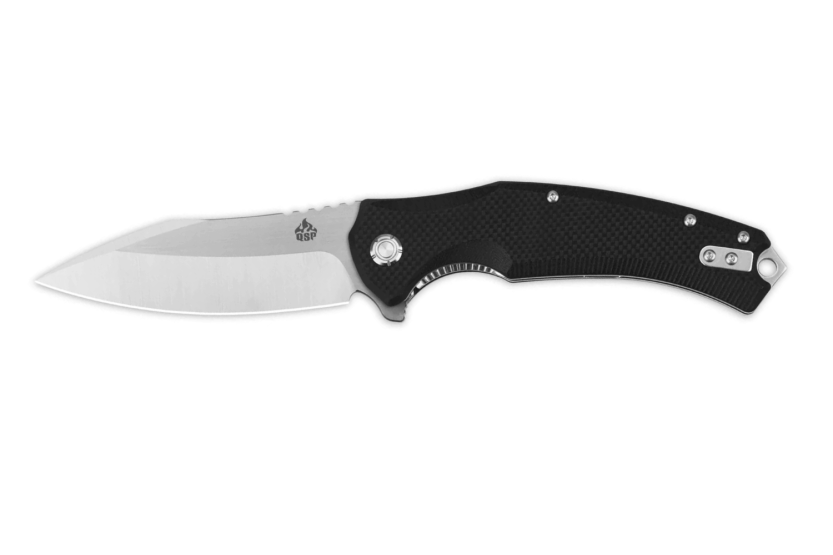 QSP Snipe 121C foldekniv 12 cm med sort G10-håndtag