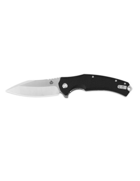 Coltello pieghevole QSP Snipe 121C con manico in G10 nero 12 cm