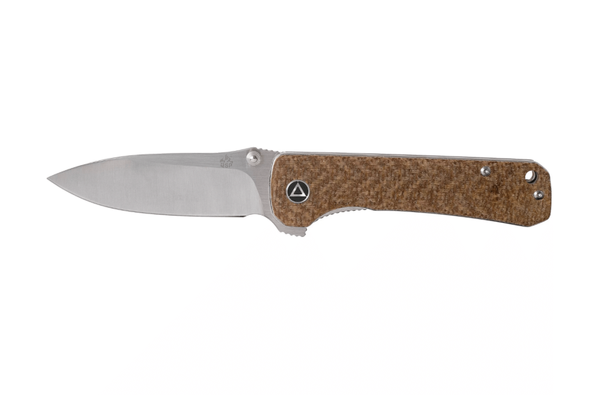 QSP Hawk 131G folding knife 10.5cm brown micarta handle