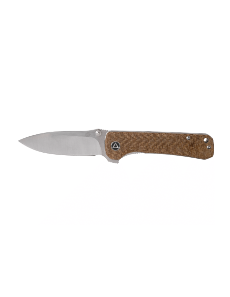 Cuchillo plegable QSP Hawk 131G mango de micarta marrón 10,5cm