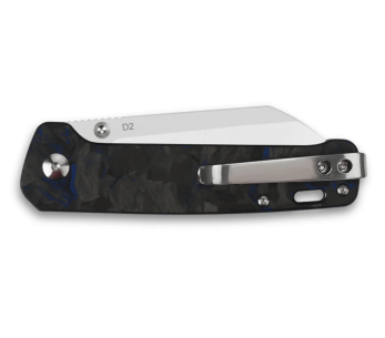 Klappmesser QSP Penguin 130TBL Carbon/G10 Griff schwarz und blau 10,2cm 2