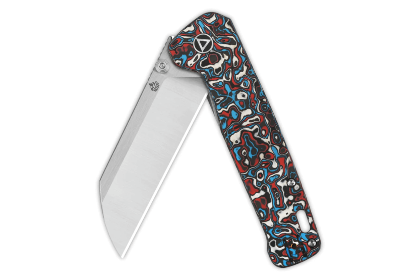 Cuchillo plegable QSP Penguin Plus 130XLG1 11,4cm carbono/titanio mango multicolor