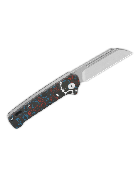 QSP Penguin 130SJF1 folding knife 10.3cm multicolor carbon handle