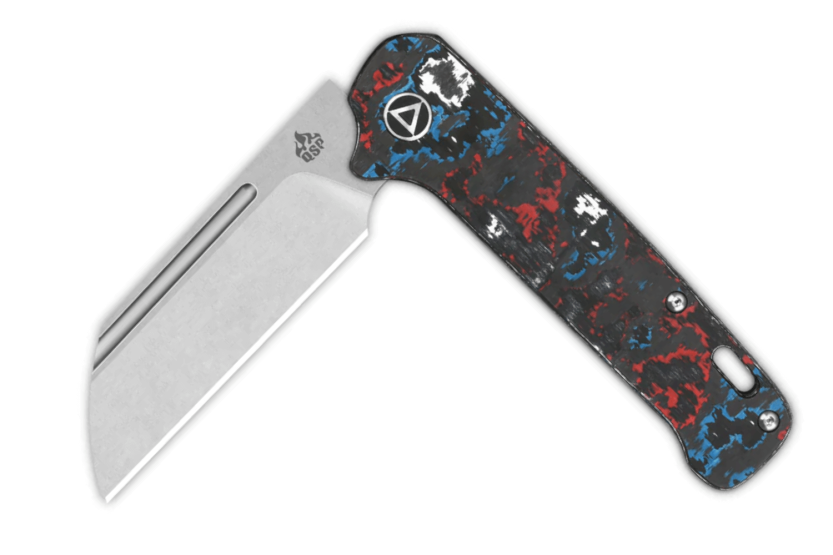 QSP Penguin 130SJF1 folding knife 10.3cm multicolor carbon handle
