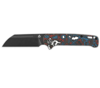 QSP Penguin 130SJF2 navaja hoja negra mango carbono multicolor 10.3cm
