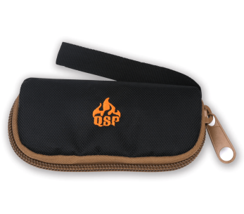 Estojo para facas em nylon preto QSP QSP001 15x8x3cm
