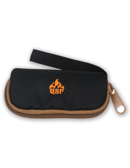 Estojo para facas em nylon preto QSP QSP001 15x8x3cm