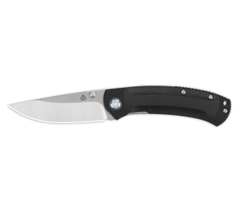 QSP Copperhead 109A vouwmes 12cm zwart G10 handvat