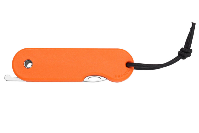 Klappmesser Skult französisch ökologisch verantwortungsvoll orangefarbener Griff 10cm