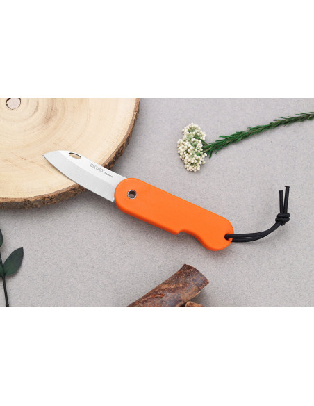 Faca dobrável francesa eco-responsável Skult Cabo laranja de 10 cm