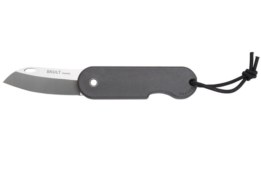 Faca dobrável francesa eco-responsável Skult Cabo cinzento de 10 cm
