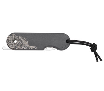 La Vague French Skult navaja plegable eco-responsable 10cm mango gris 2