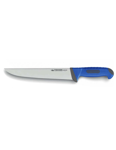 Aufschnittmesser 30cm Fischer SANDVIK blauer Griff ultra Komfort