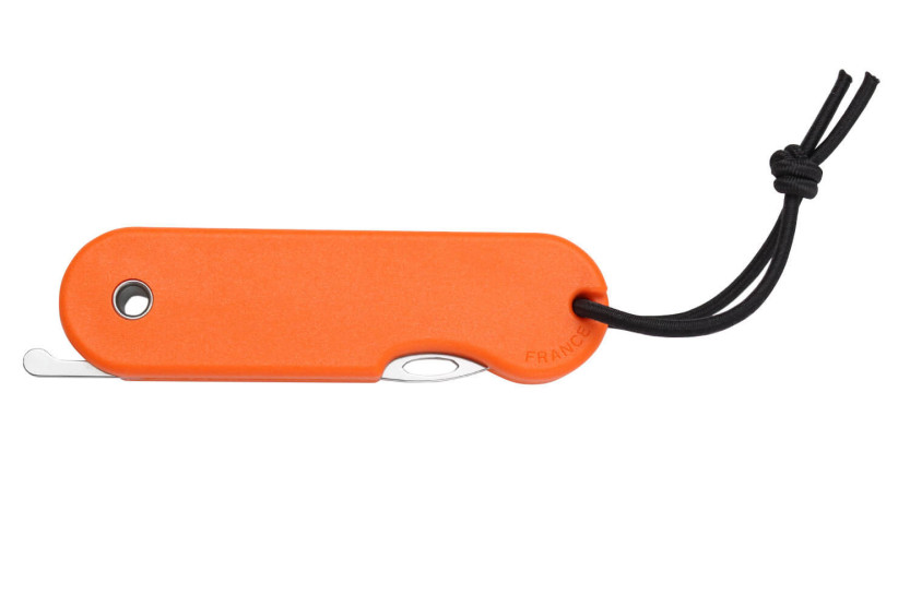 Skult Fransk øko-ansvarlig foldekniv La Surfeuse orange skaft 10cm