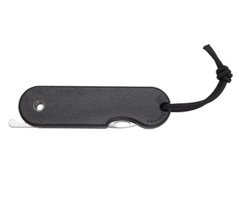 Skult Fransk ekologiskt ansvarsfull fällkniv svart handtag 10cm 2