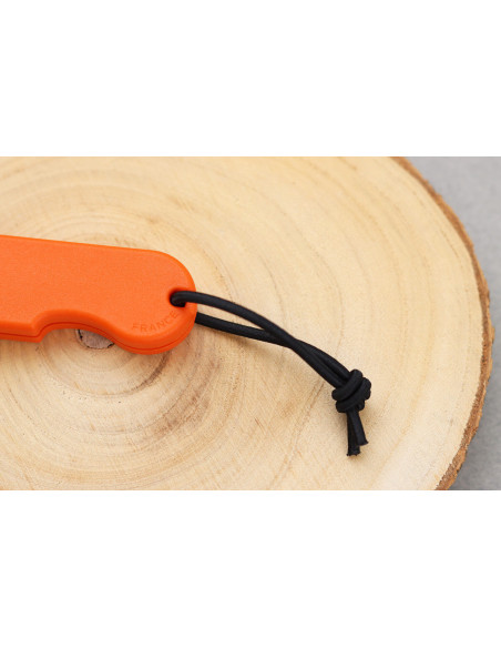 Klappmesser Skult französisch öko-verantwortlich Le Tatoué orangefarbener Griff 10cm