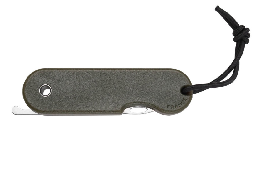 Skult French eco-responsible folding knife 10cm green handle